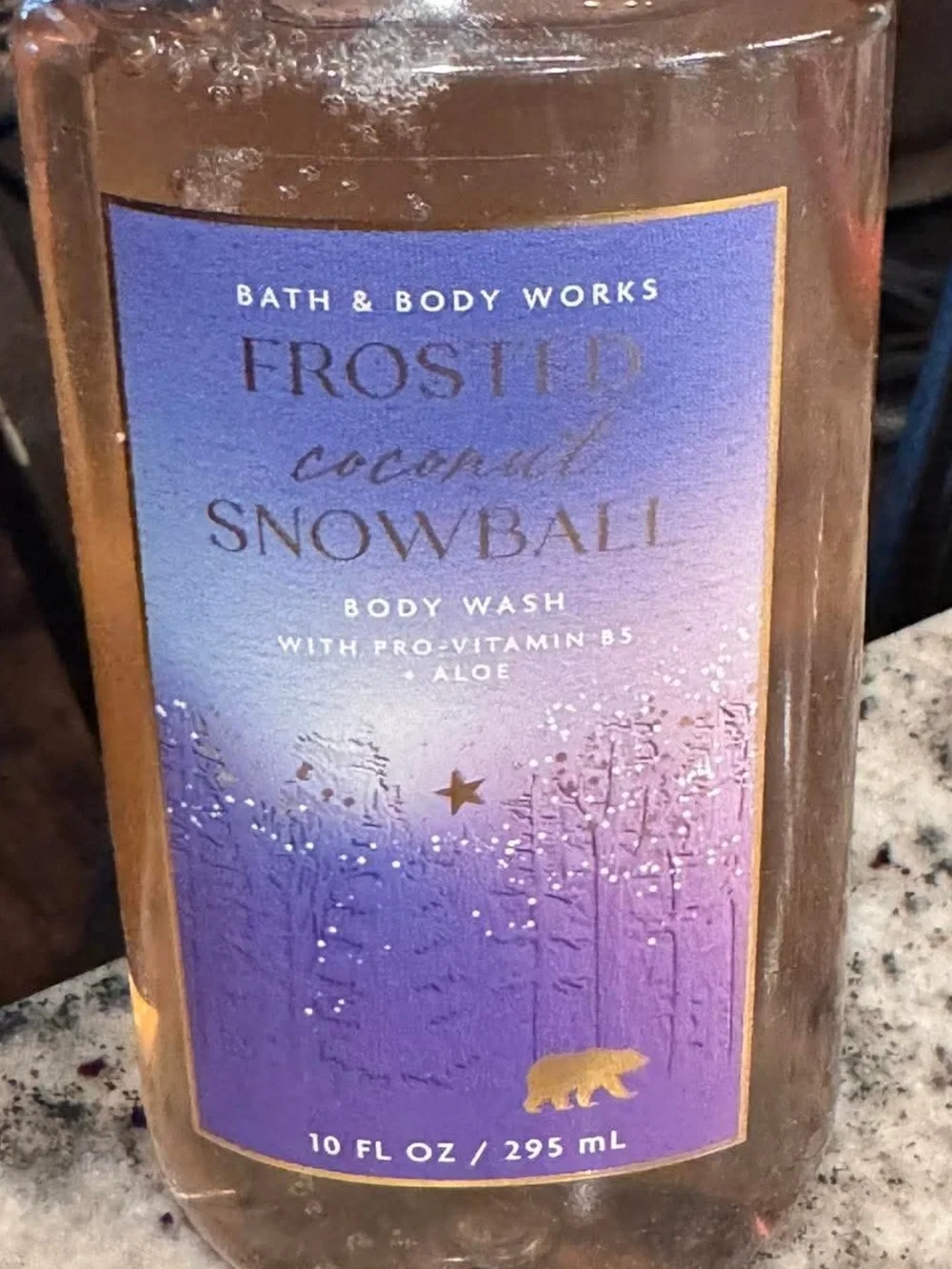 Bath & Body Works Frosted Coconut Snowball Body Wash - Blue and Purple